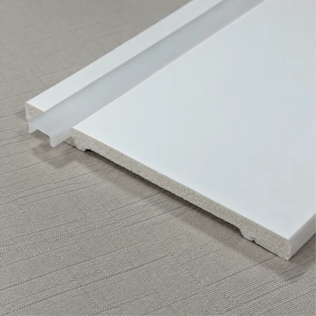 ZOCALO PLANO PARA LED CON DIFUSOR (TP12046-A) 12 x 1 x 290cm