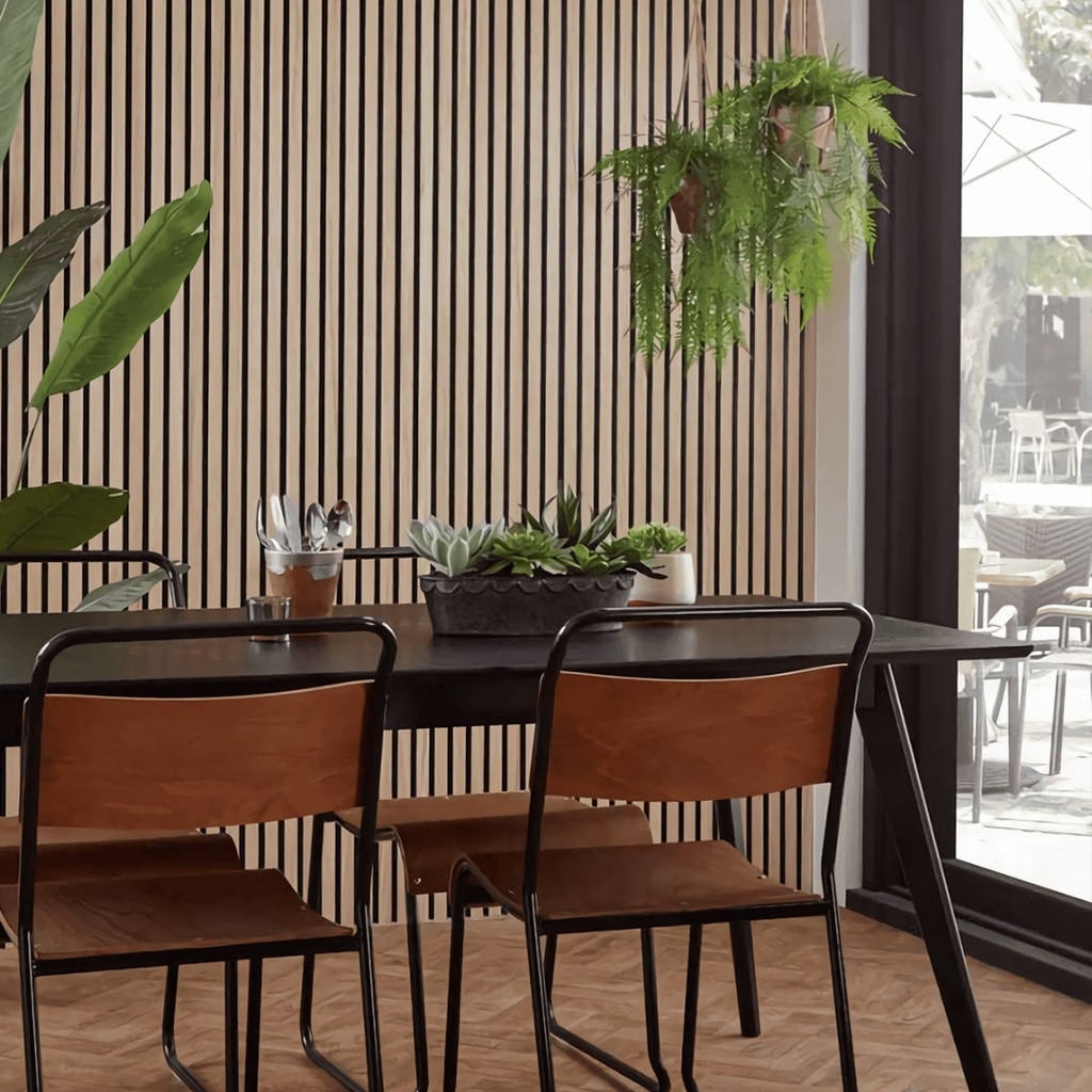 PANEL ACUSTICO MDF 60*21*240CM