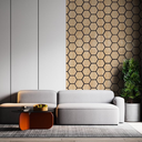PANEL HEXAGONAL ACUSTICO 76X60CM