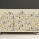 Stencil A3 Design Chinoiserie Birds (plantilla)