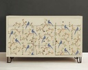 Stencil A3 Design Chinoiserie Birds (plantilla)