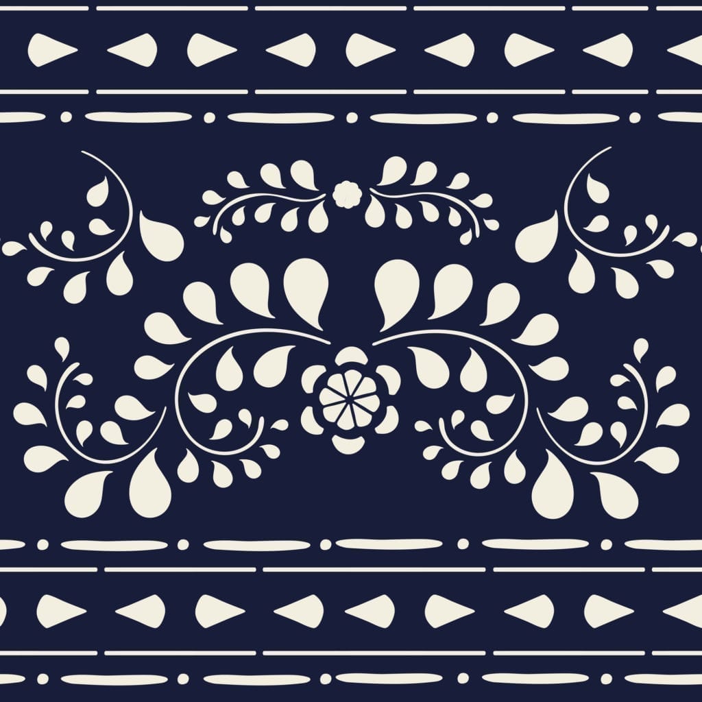 Stencil A3 Design Faux Bone Inlay (plantilla)