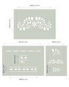Stencil A3 Design Faux Bone Inlay (plantilla)