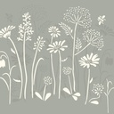 Stencil A3 Design Meadow Flowers (plantilla)