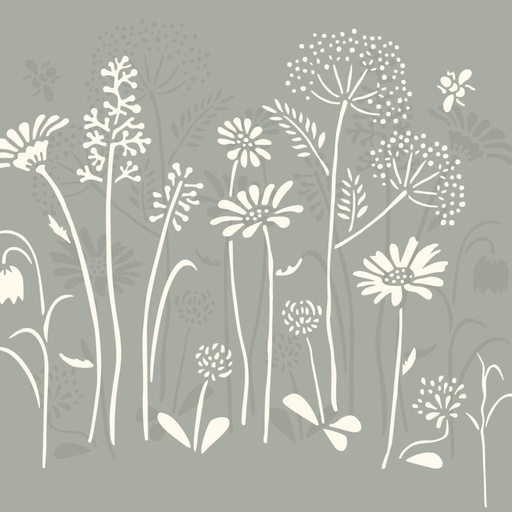 Stencil A3 Design Meadow Flowers (plantilla)