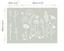 Stencil A3 Design Meadow Flowers (plantilla)