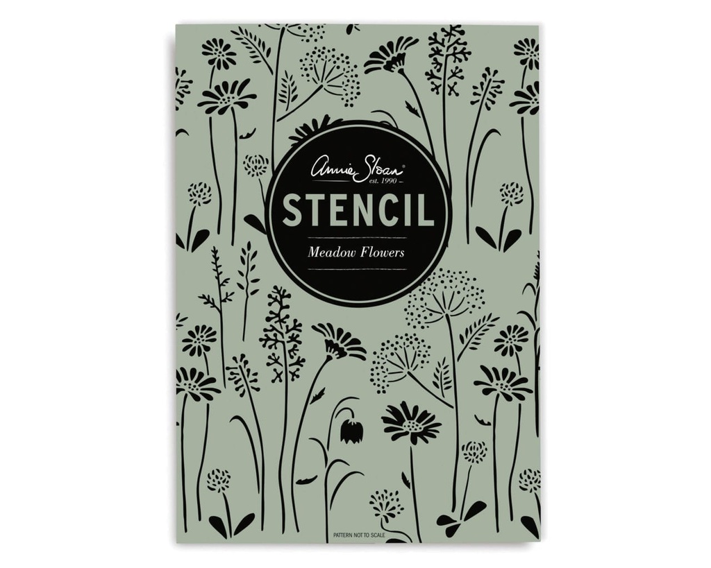 Stencil A3 Design Meadow Flowers (plantilla)