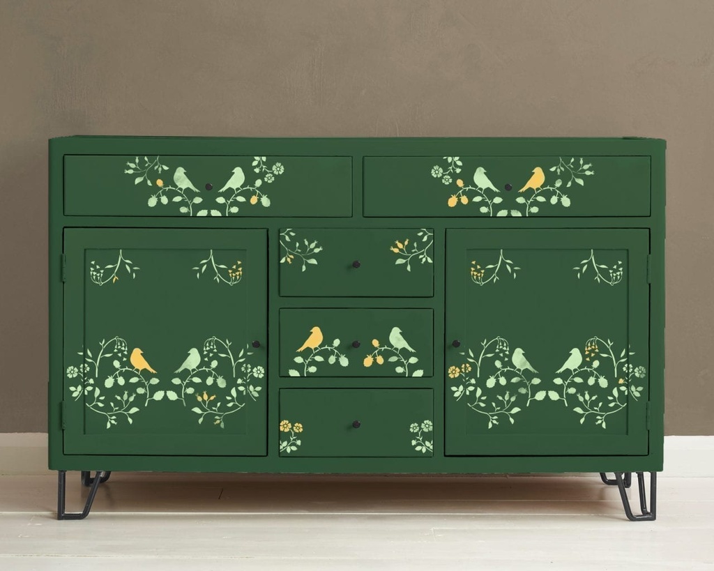 Stencil A4 Design Countryside Bird (plantilla)