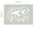 Stencil A4 Design Mexican Birds (plantilla)