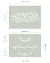 Stencil A4 Design Paisley Floral Garland (plantilla)