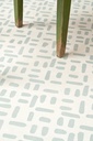 Stencil Square Design Brushwork Tile (plantilla)