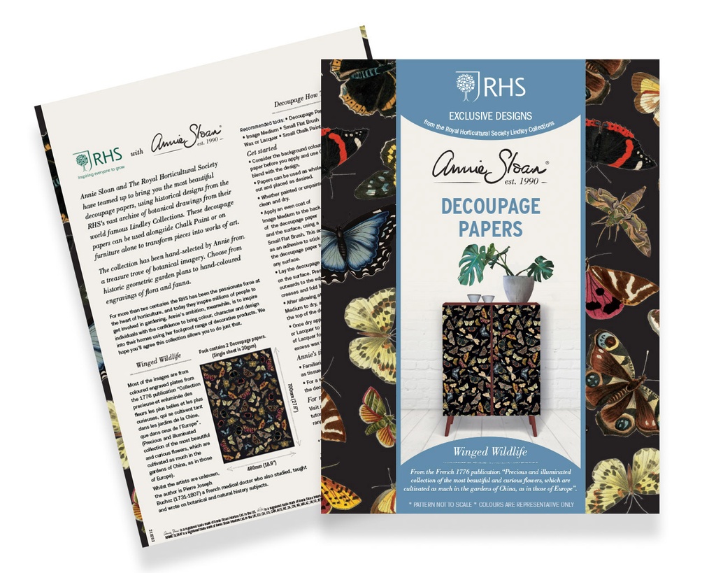 RHS Decoupage Paper Winged Wildlife