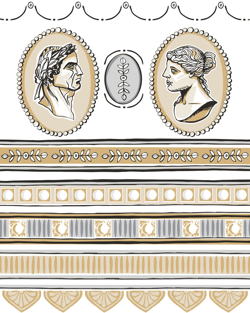 Decopage Cameo Paint Inlay