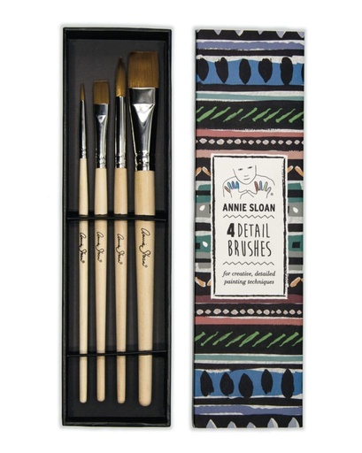 [RDTL001.ST01.01] Detail Brushes - Annie Sloan 4-Pack