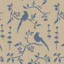 STENCIL A3 DESIGN CHINOISERIE BIRDS - PLANTILLA 400*250MM