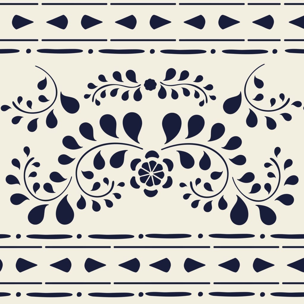 Stencil A3 Design Faux Bone Inlay (plantilla)