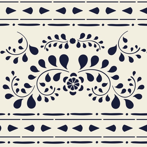 [SFBI001.A301.01] Stencil A3 Design Faux Bone Inlay (plantilla)