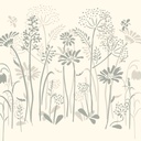 Stencil A3 Design Meadow Flowers (plantilla)