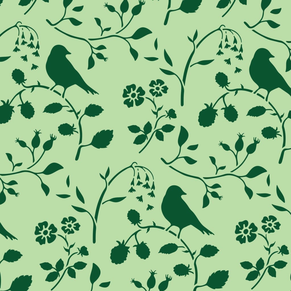 Stencil A4 Design Countryside Bird (plantilla)