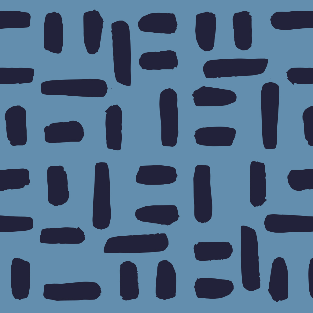 Stencil Square Design Brushwork Tile (plantilla)