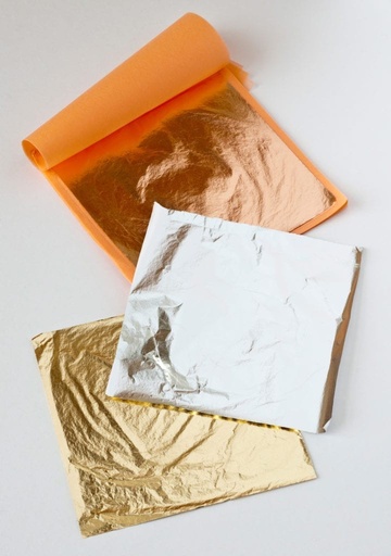 [LALU013.LS01.01] LOOSE METAL LEAF BOOKLETS - METAL SUELTO DECORATIVO PACK 25 HOJAS (Aluminio)