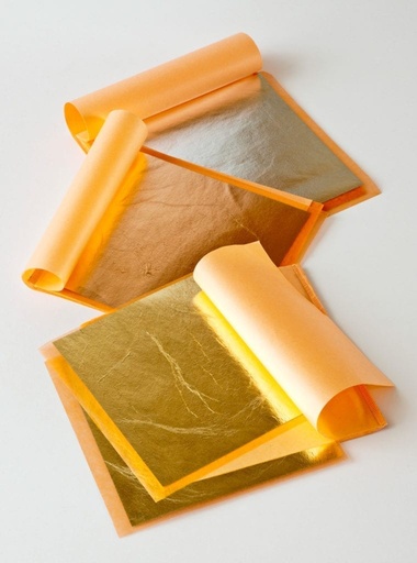 [LALU013.TF01.01] Transfer Metal Leaf Booklets - Decorative Loose Metal Pack of 25 Sheets (Aluminio)