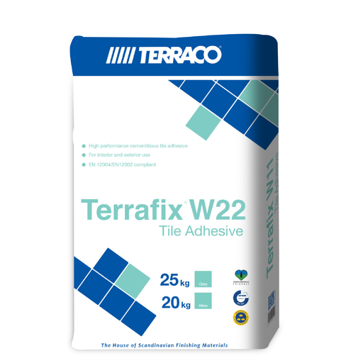 [75570.25K VCB W22] TERRAFIX W22 - ADHESIVO PARA AZULEJOS DE PISCINA 25KG