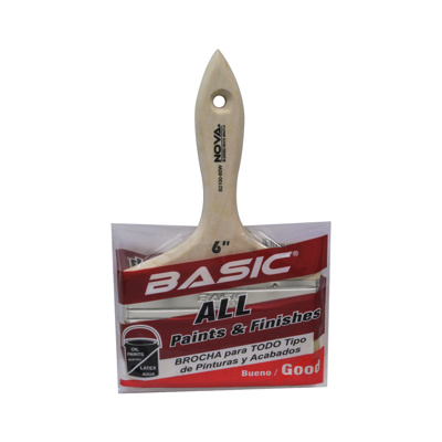 BROCHA NOVA BASIC B2 ALL PAINTS CERDA BLANCA 6"