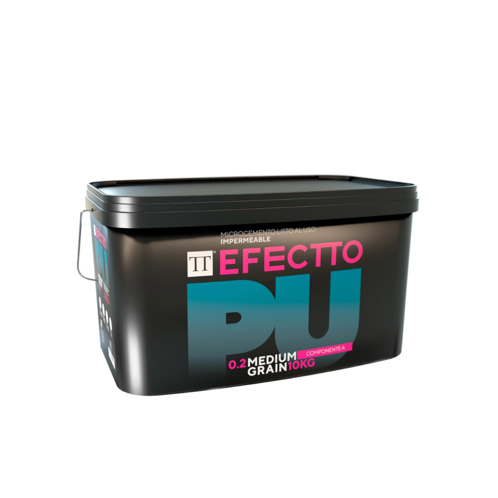 PU MEDIUM GRAIN EFFECT - FINISHED MICROCEMENT FOR FLOORS 10KG
