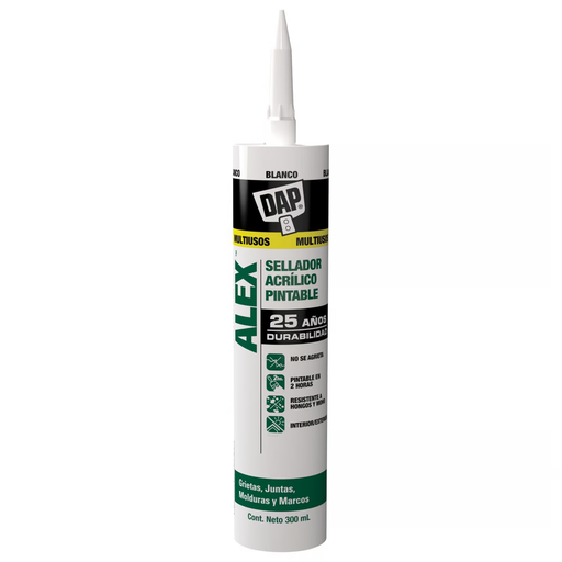 SILICONA ACRILICA - DAP 300ML (BLANCO)