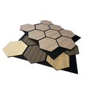 PANEL HEXAGONAL ACUSTICO 76X60CM